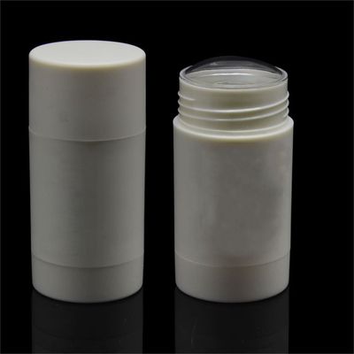 50ml पीपी गोल डिओडोरेंट स्टिक बोतल 43MM बड़ी मात्रा खाली कॉस्मेटिक कंटेनर