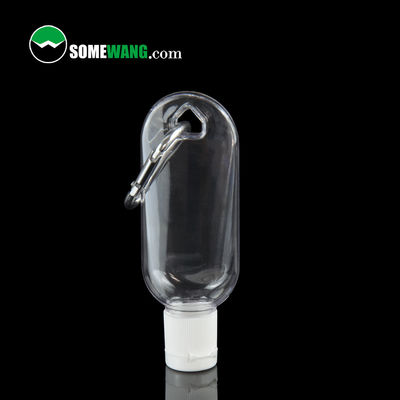 फ्लिप कैप्स के साथ 30ml 60ml कस्टम PETG हैंड सैनिटाइज़र जेल बोतल सेट